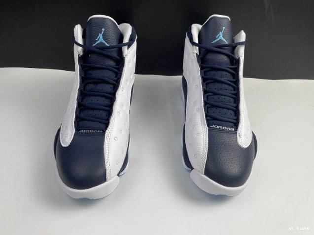 1st Kicks 690 Air Comfortable Powder Jordan Blue 13 Dark 414571- 1121